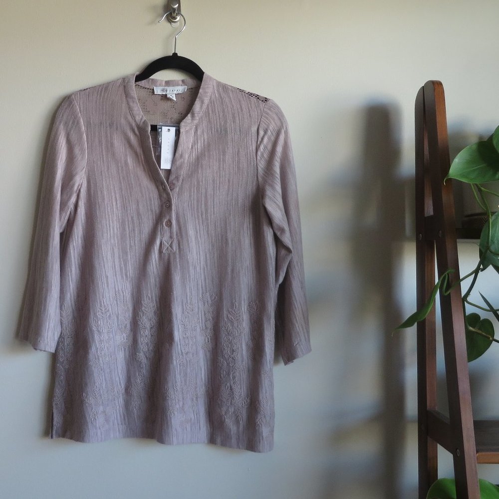 Soft Embroidered Casual Shirt / Lounge Top